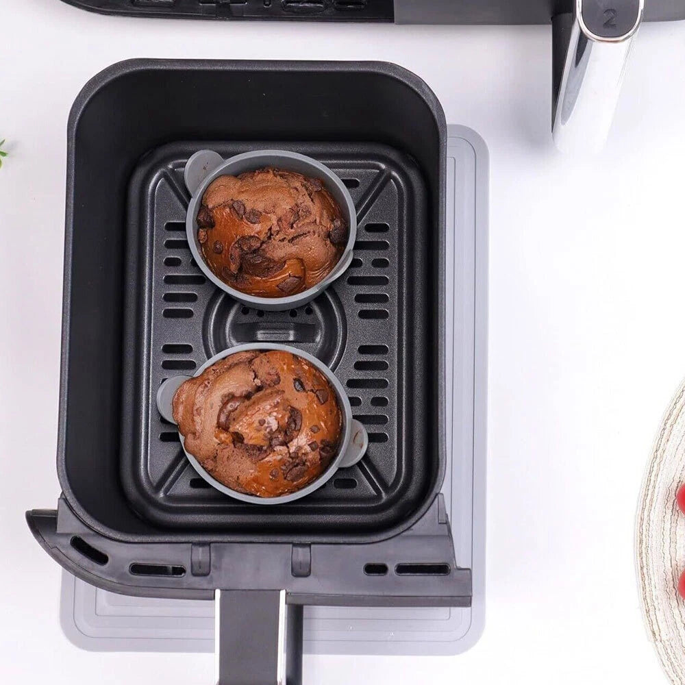 Air Fryer Silicone Ramekins 2 Pack Reusable