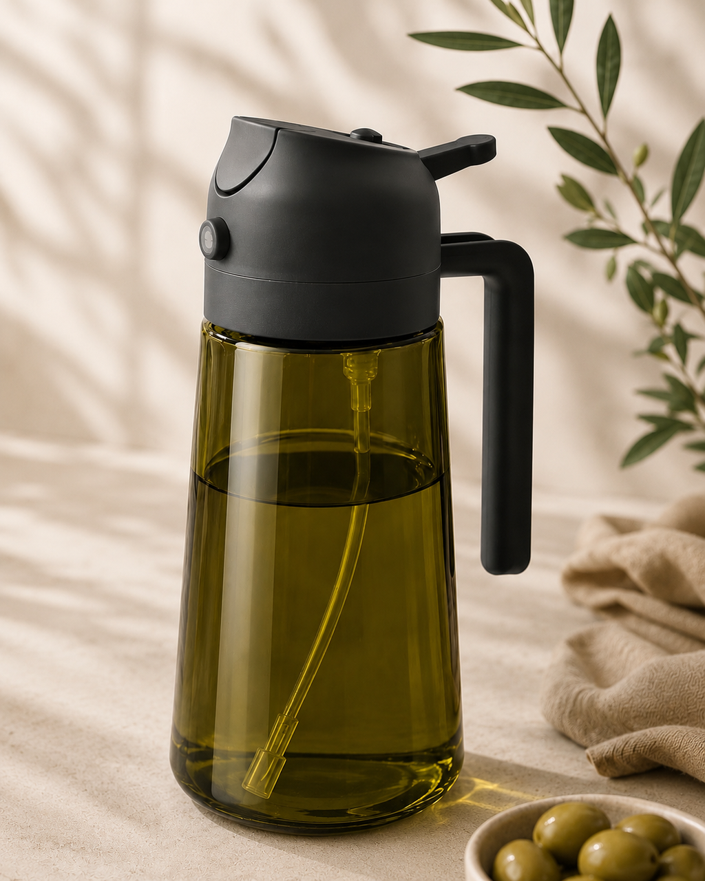 FrySmart™  470ml/16oz Premium Glass Oil Dispenser
