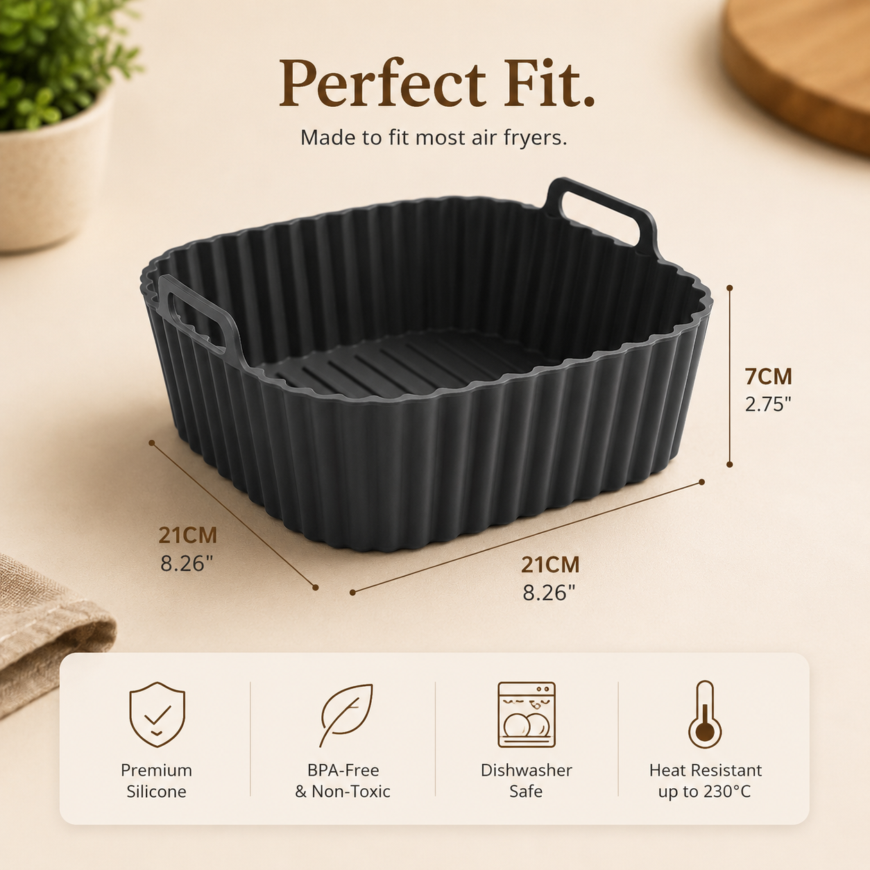 FrySmart™ Silicone Air Fryer Insert